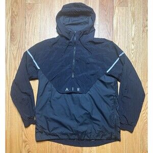 Nike Jacket Mens Large Black Air Max 97 Hooded Half Zip Windbreaker Reflective